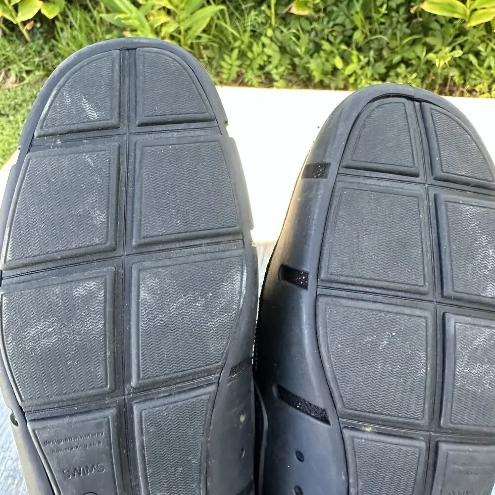 SWIMS Men’s 10 Penny black mesh breathable slip on casual loafer shoes
